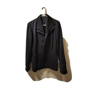 Unbranded Black Double Collared Womens Coat